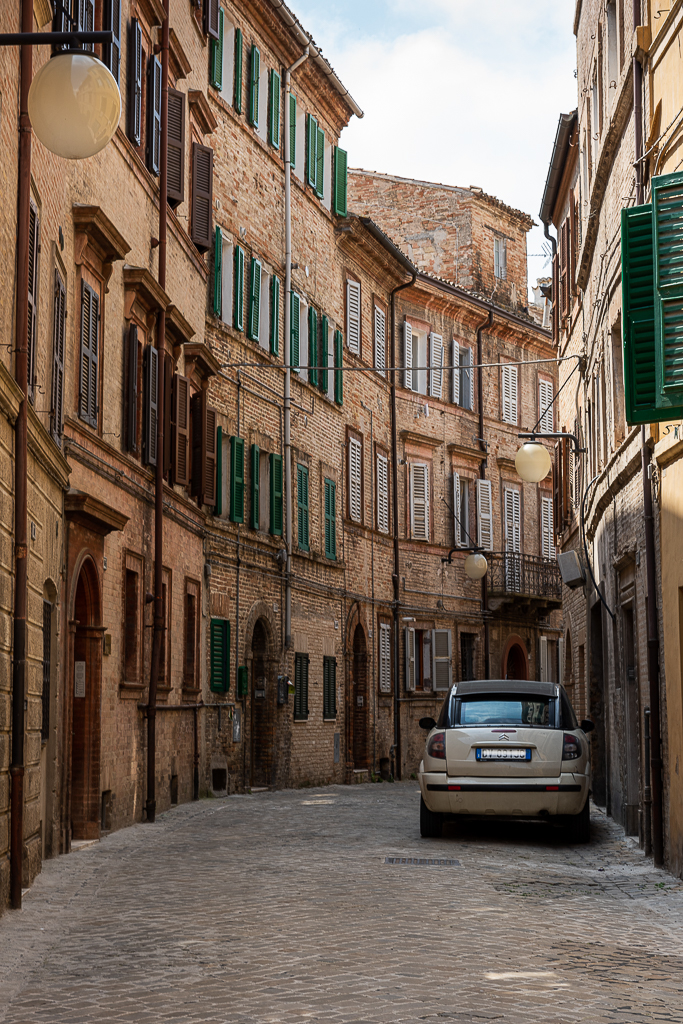 Car in street in Italy. 