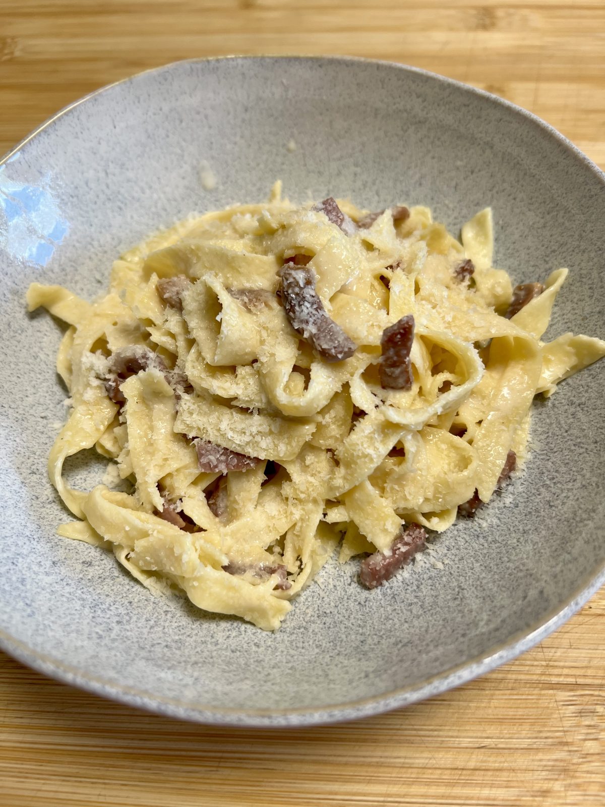 Photo of pasta with Prosciutto and Cream Sauce